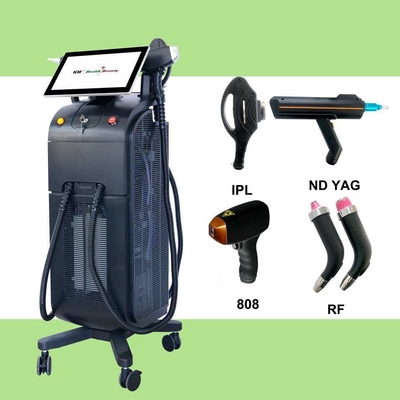 755nm 808nm 1064nm ماشین زیبایی چند منظوره Pico Nd YAG لیزر با تکنولوژی RF