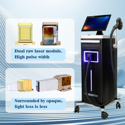 KM ایستاده قدرت بالا 1600-2400W لیزر مو پاک کن دیود 755/808/1064/940nm با MDSAP