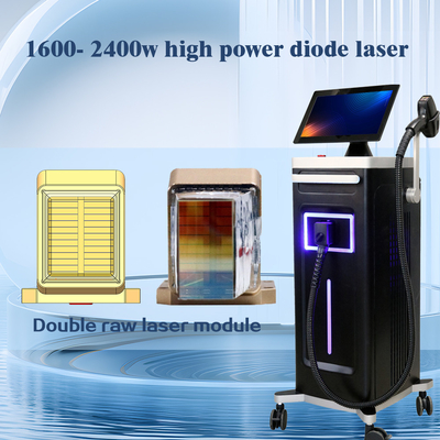 KM ایستاده قدرت بالا 1600-2400W لیزر مو پاک کن دیود 755/808/1064/940nm با MDSAP