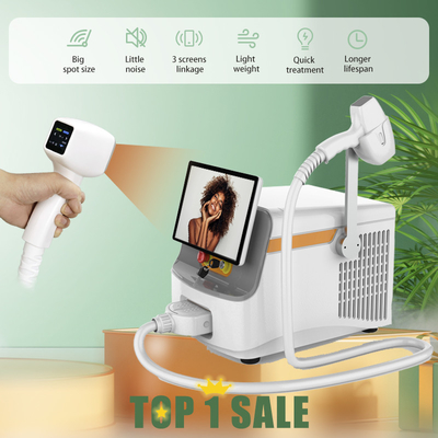 1064nm 808 دیود لیزر ماشین زیبایی قابل حمل با صفحه نمایش بزرگ