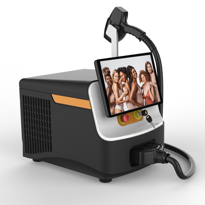 1064nm 808 دیود لیزر ماشین زیبایی قابل حمل با صفحه نمایش بزرگ
