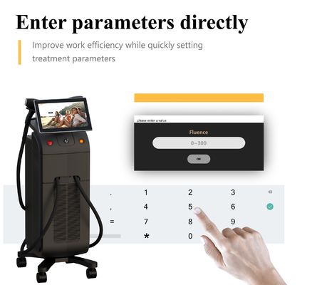 دستگاه لیزر موهای زائد دیود ارگونومیک که خروجی انرژی ثابت و اندازه نقطه یکنواخت را برای نتایج موثر فراهم می کند