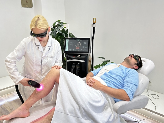 Q-Switch NO 50% off Weifang KM 755 1064 808nm Trio Wavelength Ice Laser Hair Removal Machine (ماشين حذف مو از ليزر يخ با طول موج سهگانه)