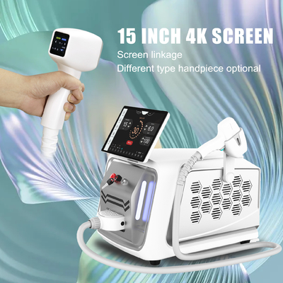 دستگاه زیبایی لیزری 810nm قابل حمل 3 طول موج