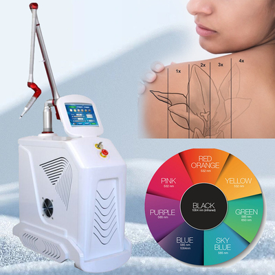 4 طول موج Nd YAG Q Switch Laser Machine حذف خالکوبی سبک ثابت
