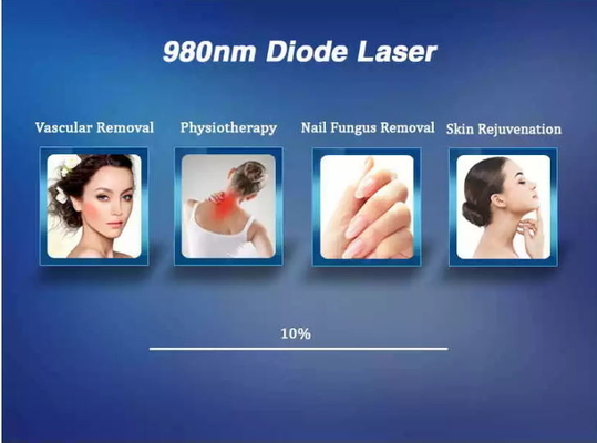 دستگاه لازری دیود 980nm برای جوان کردن پوست دستگاه لیزری قابل حمل برای حذف رگ عنکبوت