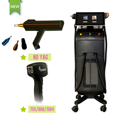 دستگاه زیبایی چند منظوره سفارشی 808nm Q Switched Nd YAG Laser برای روشن کردن پوست
