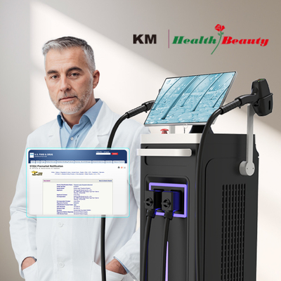 دستگاه از بین بردن موهای لیزری با دمای کریستالی 0-5C با طول موج 808nm